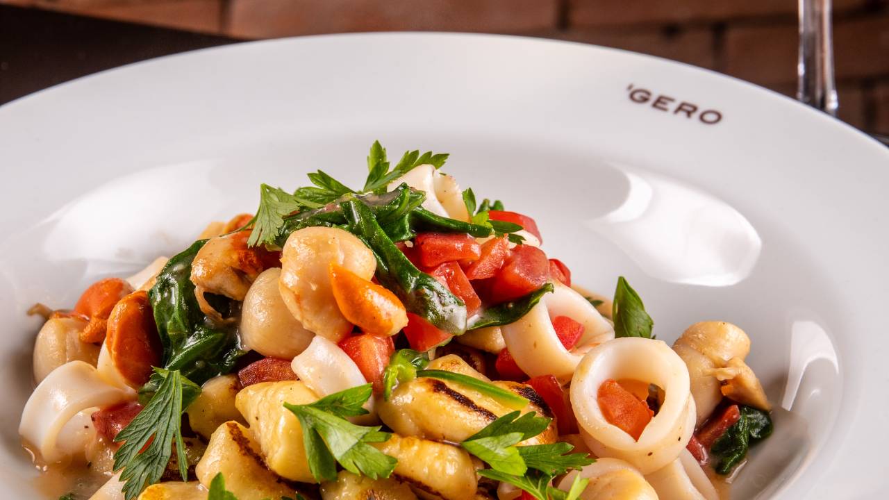 Foto mostra prato do restaurante Gero