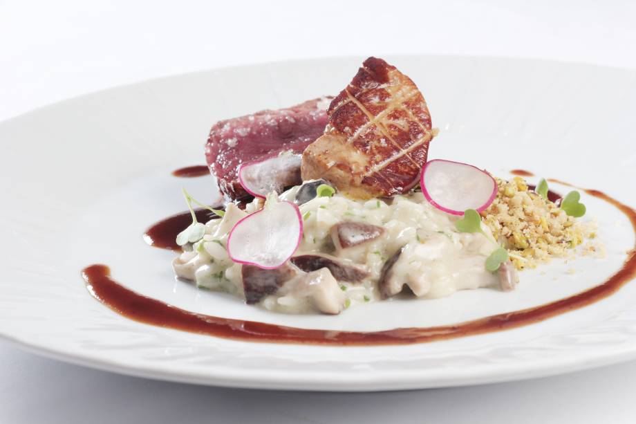 Alloro al Miramar: mignon com foie gras e risoto