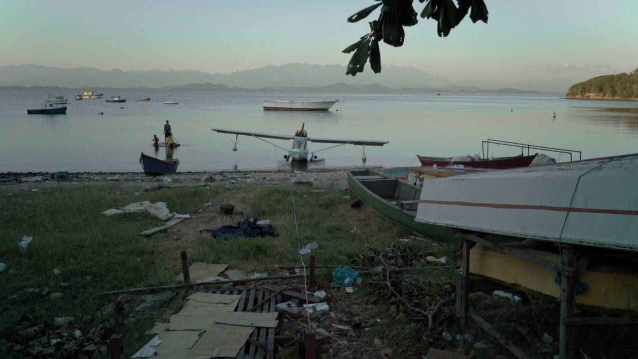Hidroavião na Ilha do Governador