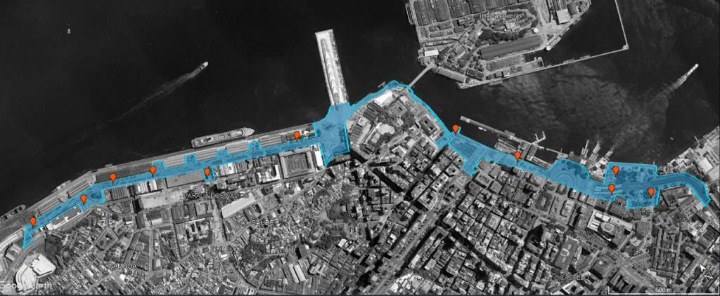 Orla do Porto ganhará treze quiosques entre a roda-gigante e a Praça Marechal Âncora