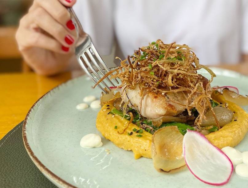 Pirarucu: o peixe amazônico, já chamado de bacalhau brasileiro, é a opção do Zazá Bistrô Pirarucu: o peixe amazônico, já chamado de bacalhau brasileiro, é a opção do Zazá Bistrô