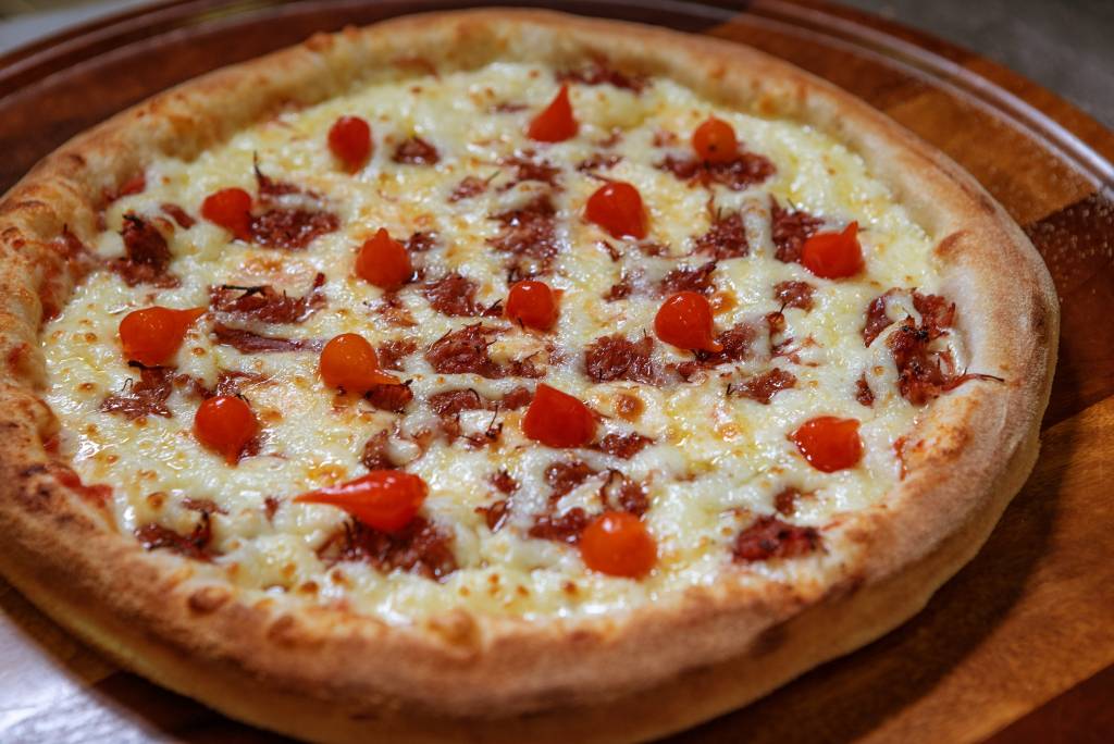 Secreta Pizza Bar – Carne seca comcatupiry – Foto Divulgacao (1) Secreta: carne seca com Catupiry e pimenta biquinho na casa de Botafogo