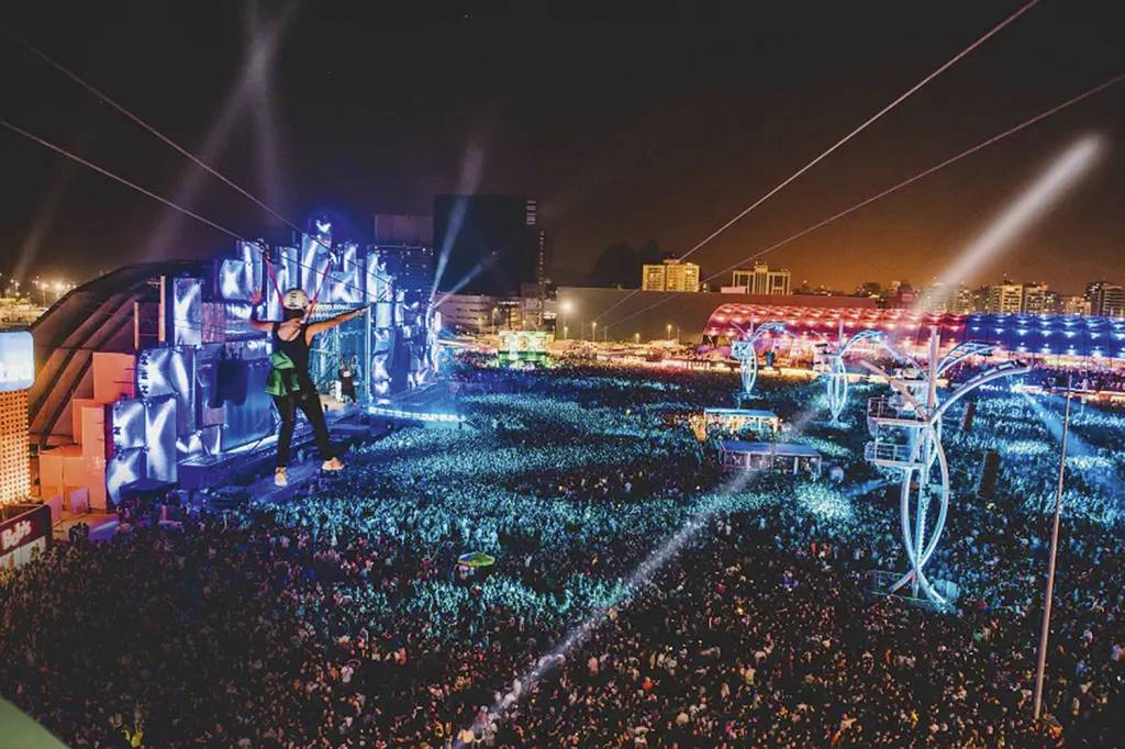 Saiba qual grupo vetou funcionamento da tirolesa durante show no Rock in Rio