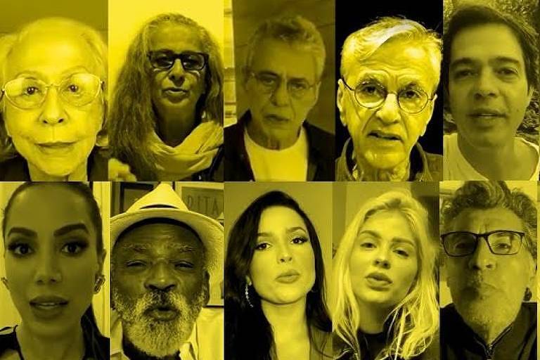 Em vídeo: Anitta, Caetano e mais 40 artistas leem carta pela democracia