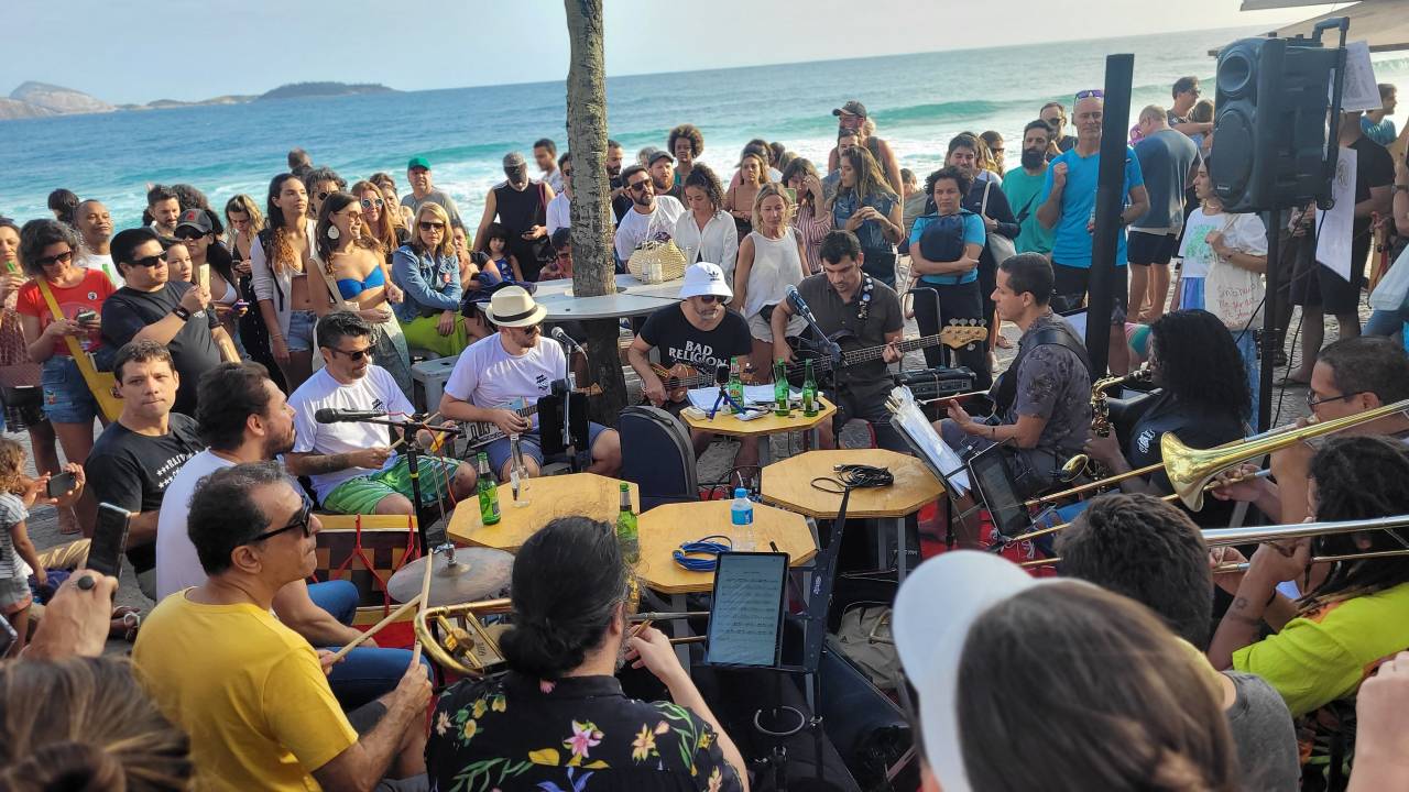 Roda de Ska no Arpoador.