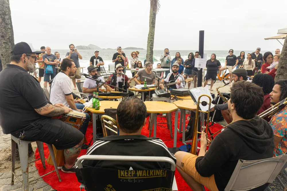 Roda de ska no Arpoador
