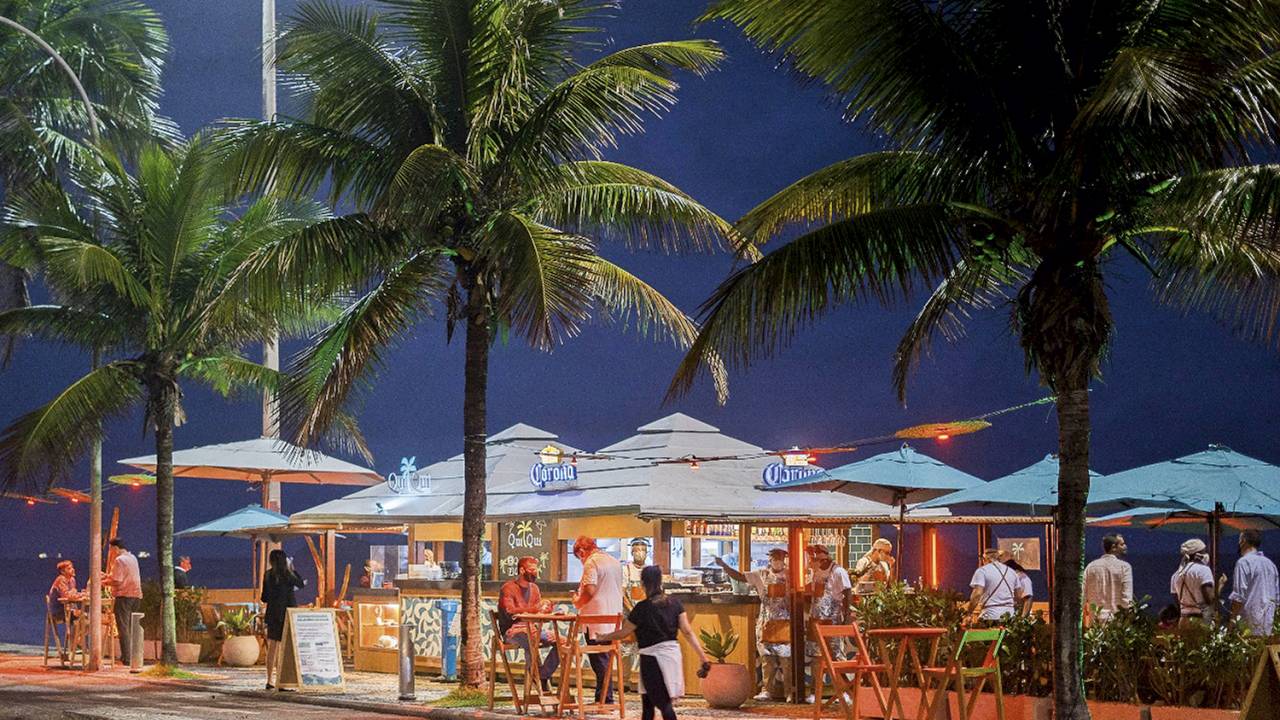 Um dos quiosques já modernizados de São Conrado: o próximo será ligado ao Hotel Nacional