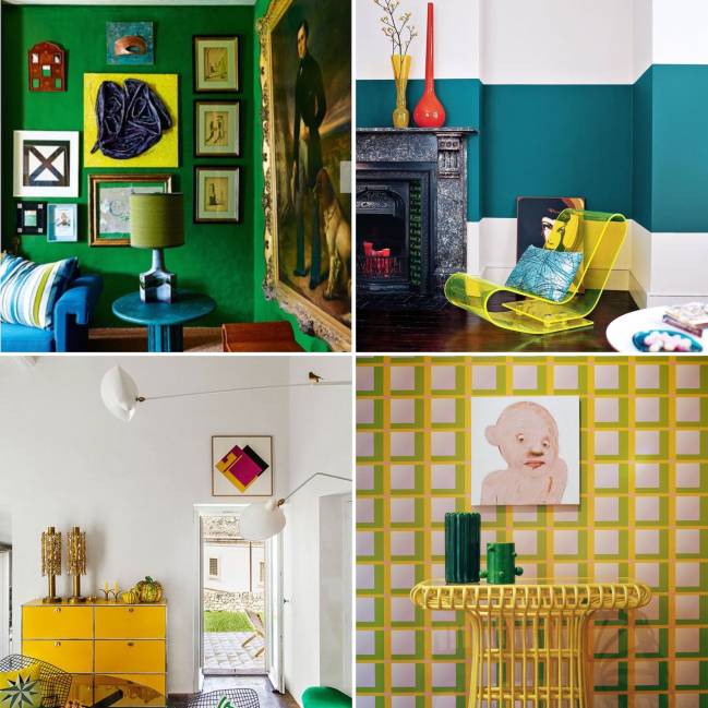 Decoração verde e amarelo Decoração verde e amarelo