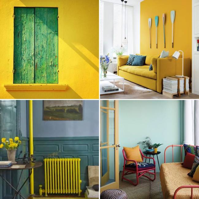 Decoração verde e amarelo