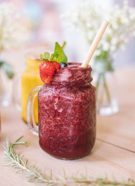 Nusa Café: smoothie de frutas vermelhas é uma das opções de bebida