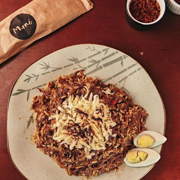 Mané: arroz de costela é uma das atrações Mané: arroz de costela é uma das atrações