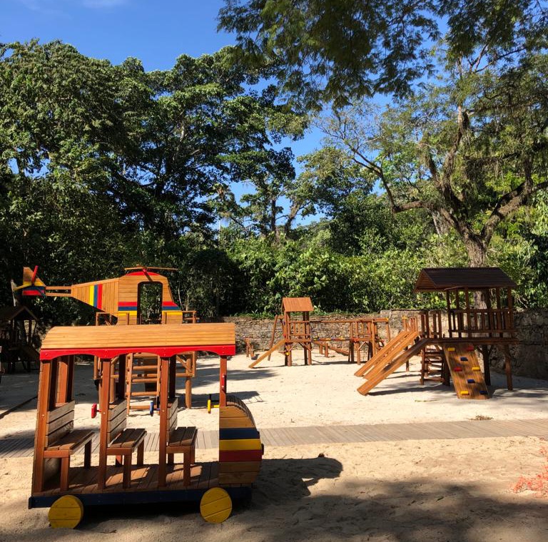 Parque infantil Jardim Botanico RJ Foto Lucas Moraes Foto mostra parque infantil do Jardim Botânico
