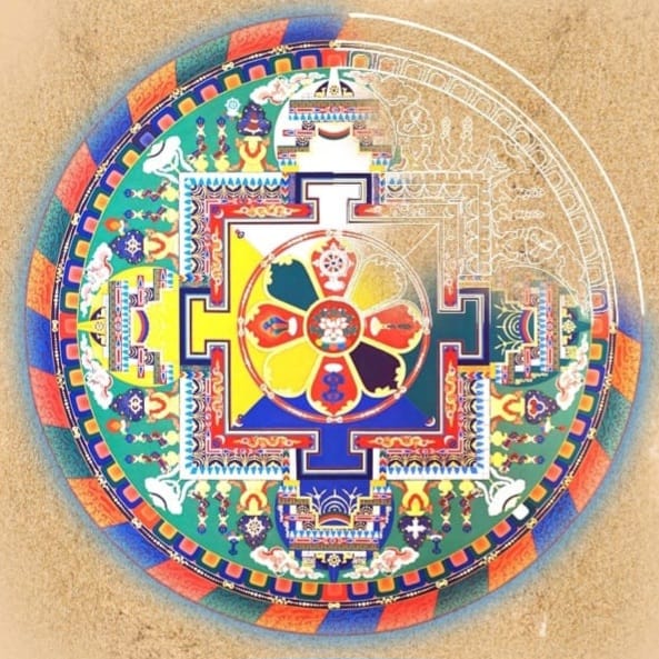 Como as mandalas de areia trabalham as emoções negativas?