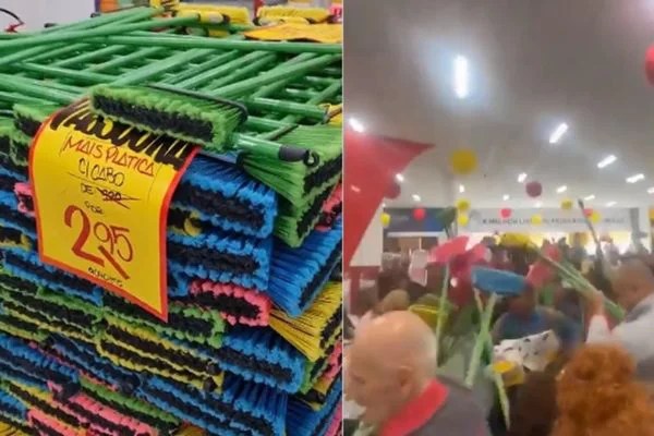 Como uma liquidação de vassouras causou alvoroço em loja na Zona Oeste