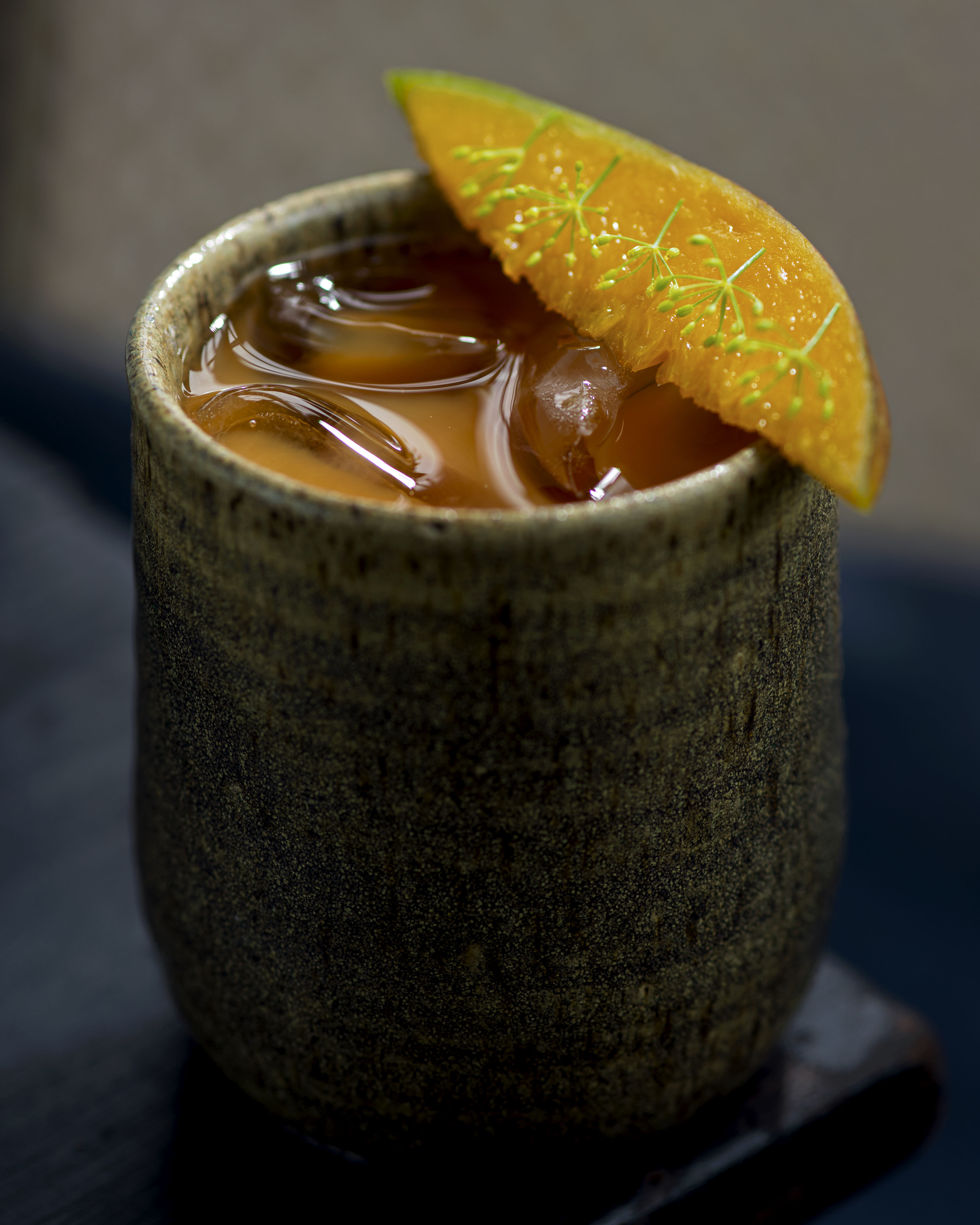 Kitchen: rum com pur&ecirc; de yuzu e manga