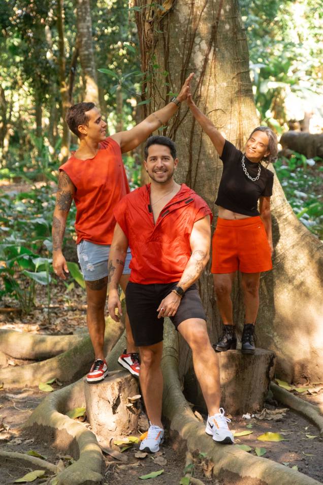Os dois tiveram a companhia da mãe de Marcus Vinicius no reality Os dois tiveram a companhia da mãe de Marcus Vinicius no reality