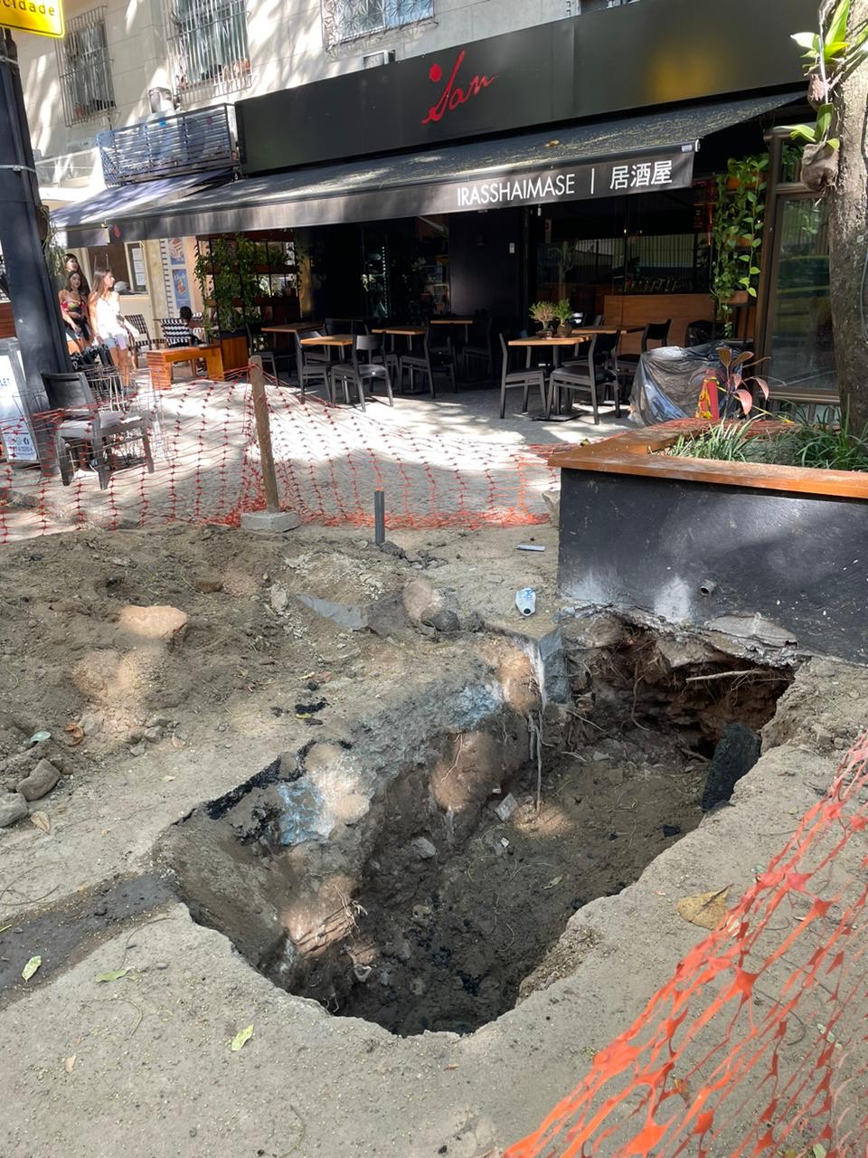 Obras estão causando enormes prejuízos para restaurantes do Leblon