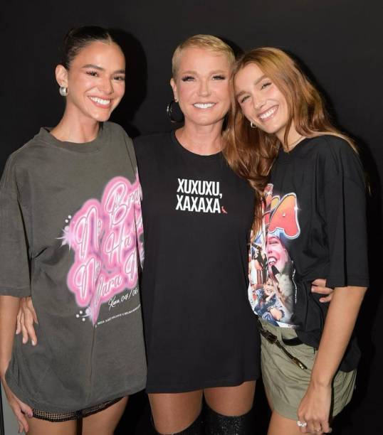 Sasha e Bruna Marquezine curtiram a apresentação