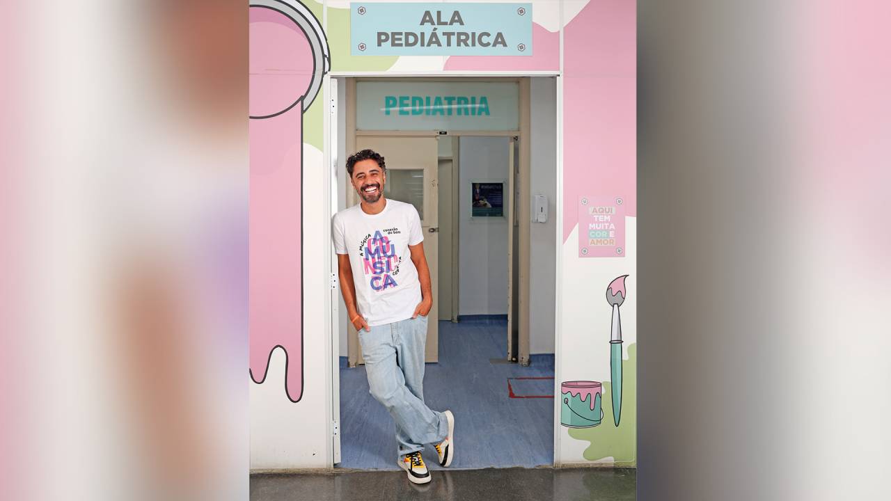 Atitude transformadora: com o projeto Conexão do Bem, o ator leva sessões de teatro e música para hospitais públicos