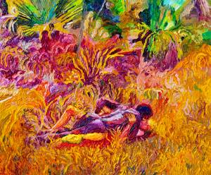 Renan Teles – Pesquisei África num site pornô 7, 2021 – óleo sobre tela – 100x120cm Renan Teles, 'Pesquisei África num site pornô 7, 2021.