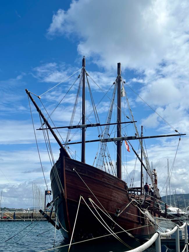 A réplica da La Pinta, em Baiona