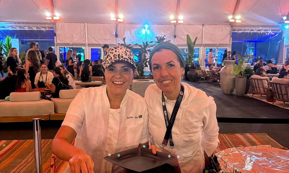 No vipão: as chefs Morena Leite e Janaína Torres