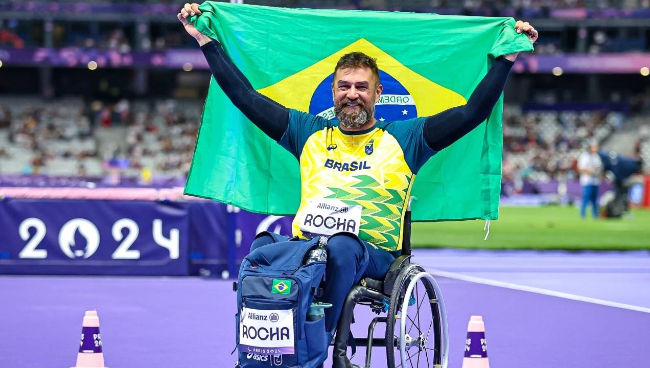 Bronze de André Rocha no lançamento de disco é a 400a medalha do Brasil nos Jogos Paralímpicos