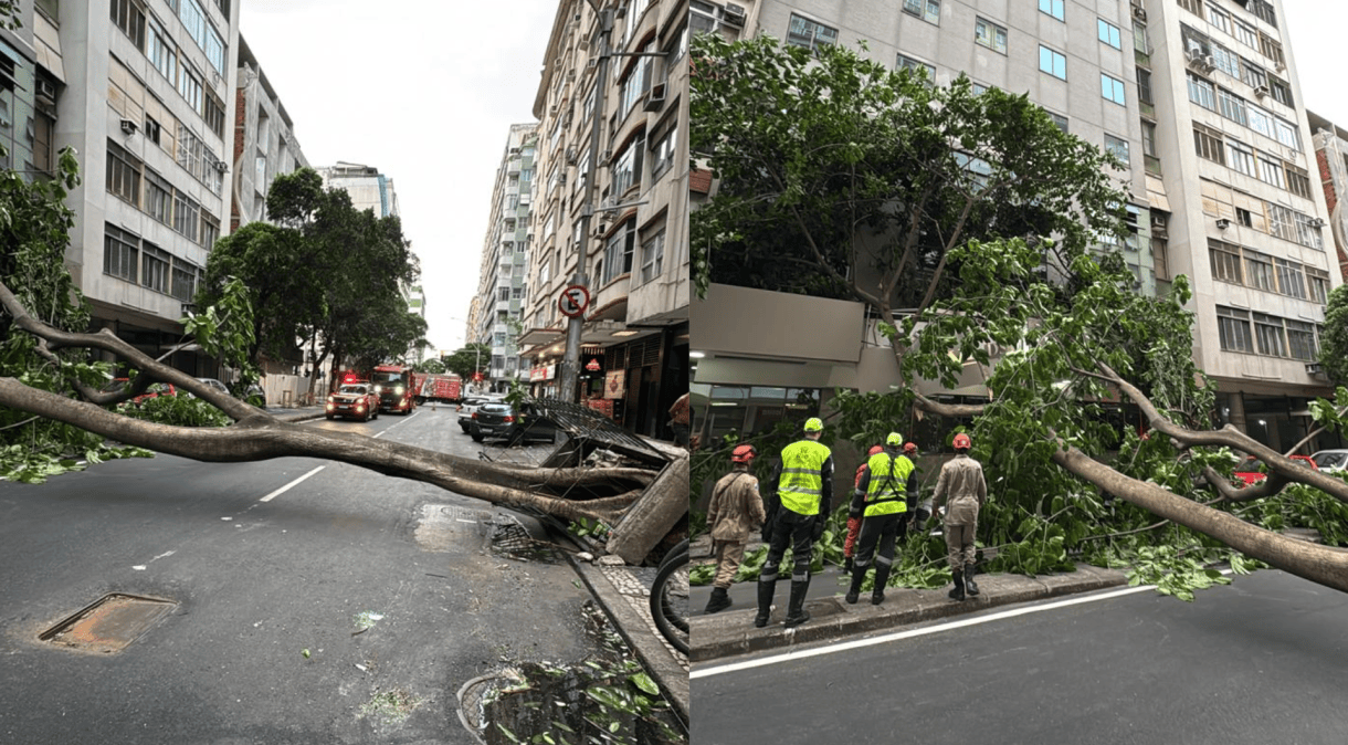 Chuva e vento deixam três mortos no Rio; confira a previsão do tempo