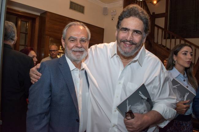 Max Perlingeiro com Antonio Neves da Rocha