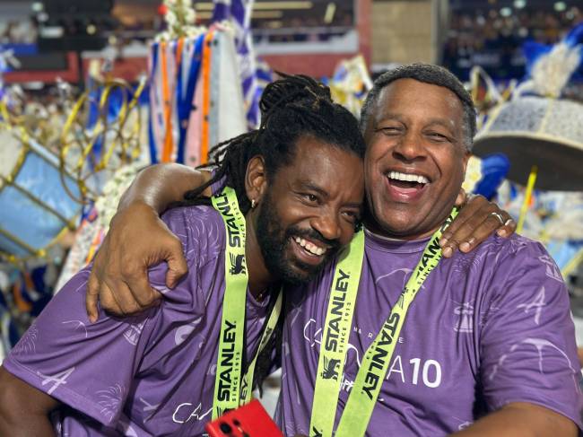 Ailton Graça e Fabrício Boliveira no Camarote Camisa 10