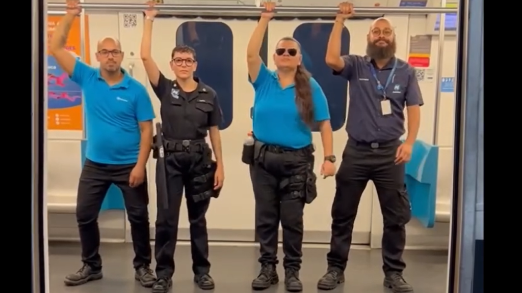 Entregando tudo: funcionários do metrô bombam com vídeos de Lady Gaga