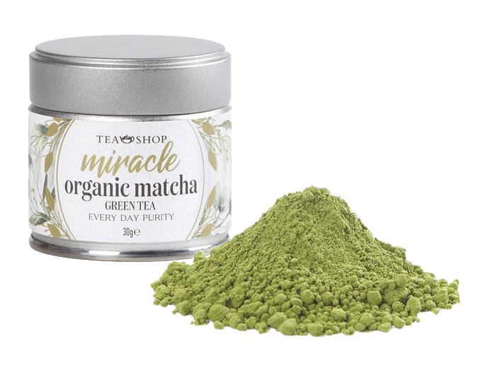 Ch&aacute; verde match&aacute;, embalagem com 30 gramas. Tea Shop, teashop.com.br (R$ 349,00)