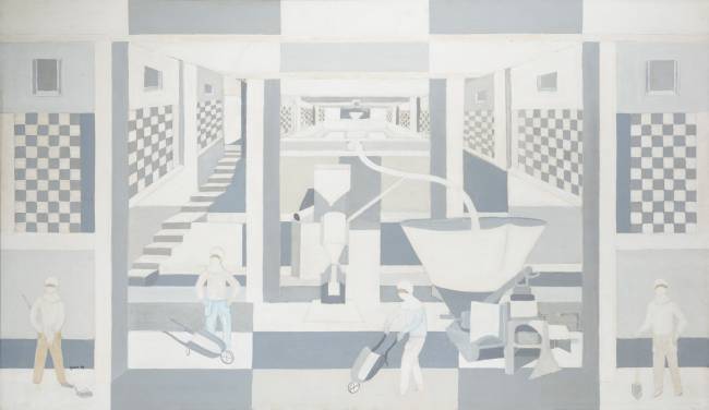 Pintura de gênero: tela Processamento da Cal retrata trabalhador brasileiro