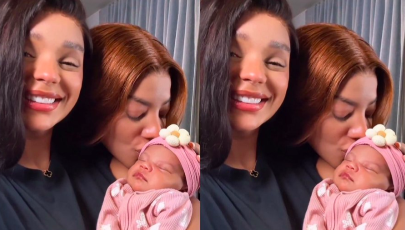 Finalmente! Ludmilla e Brunna Gonçalves mostram o rosto da filha, Zuri