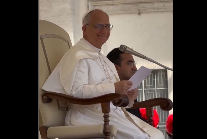Coro de cariocas quando papa Leão XIV cita Rio em audiência. Vídeo!