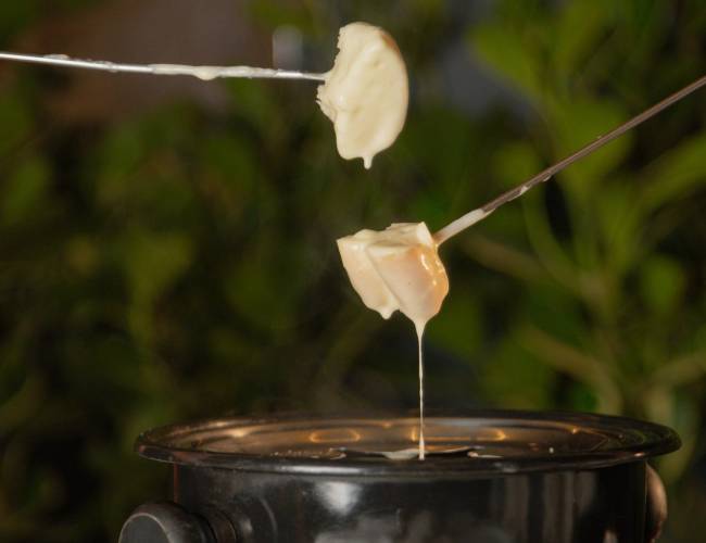 Royal Grill: fondue de queijo.