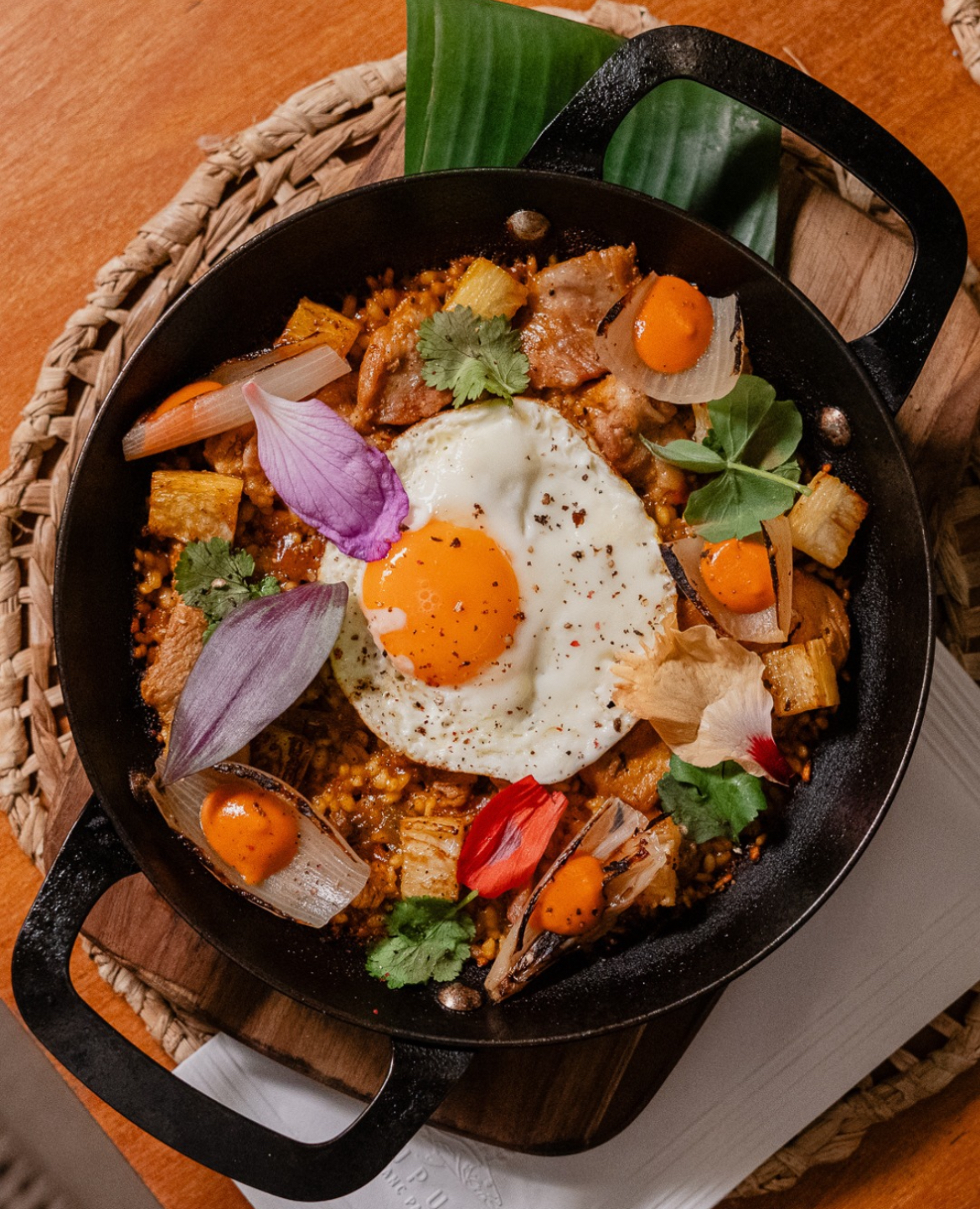 Pupu's Panc: arroz de copa lombo com hortali&ccedil;as e pancs