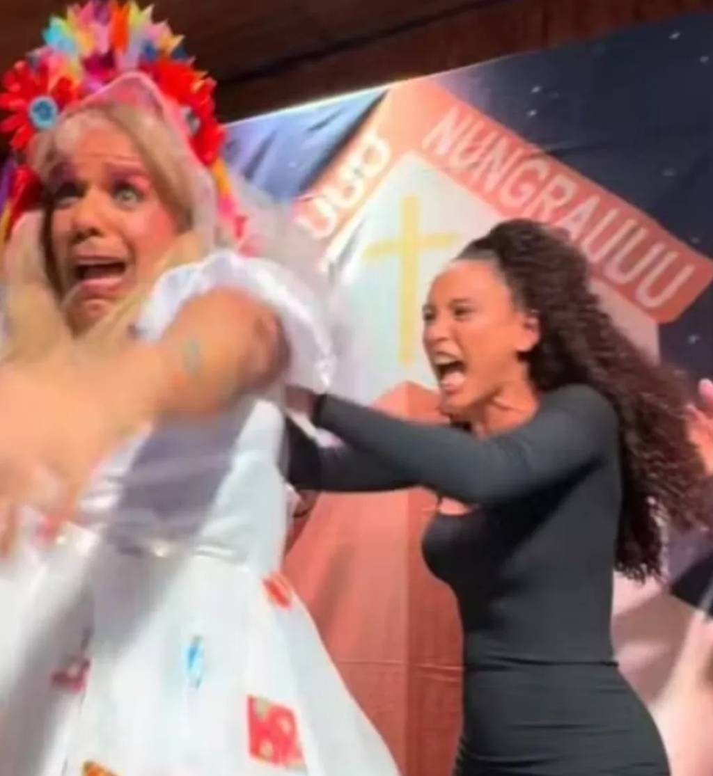 Vídeos: Taís Araújo recria cena em que rasga vestido de Maria de Fátima