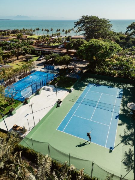 Quadras de tênis e padel no Zendaya Resort