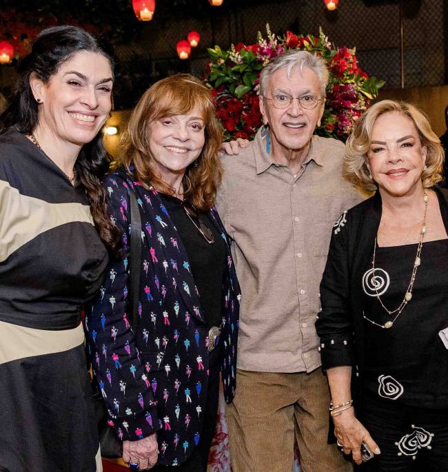 Paula Lavigne, Glória Perez, Caetano Veloso, Regina Rique e