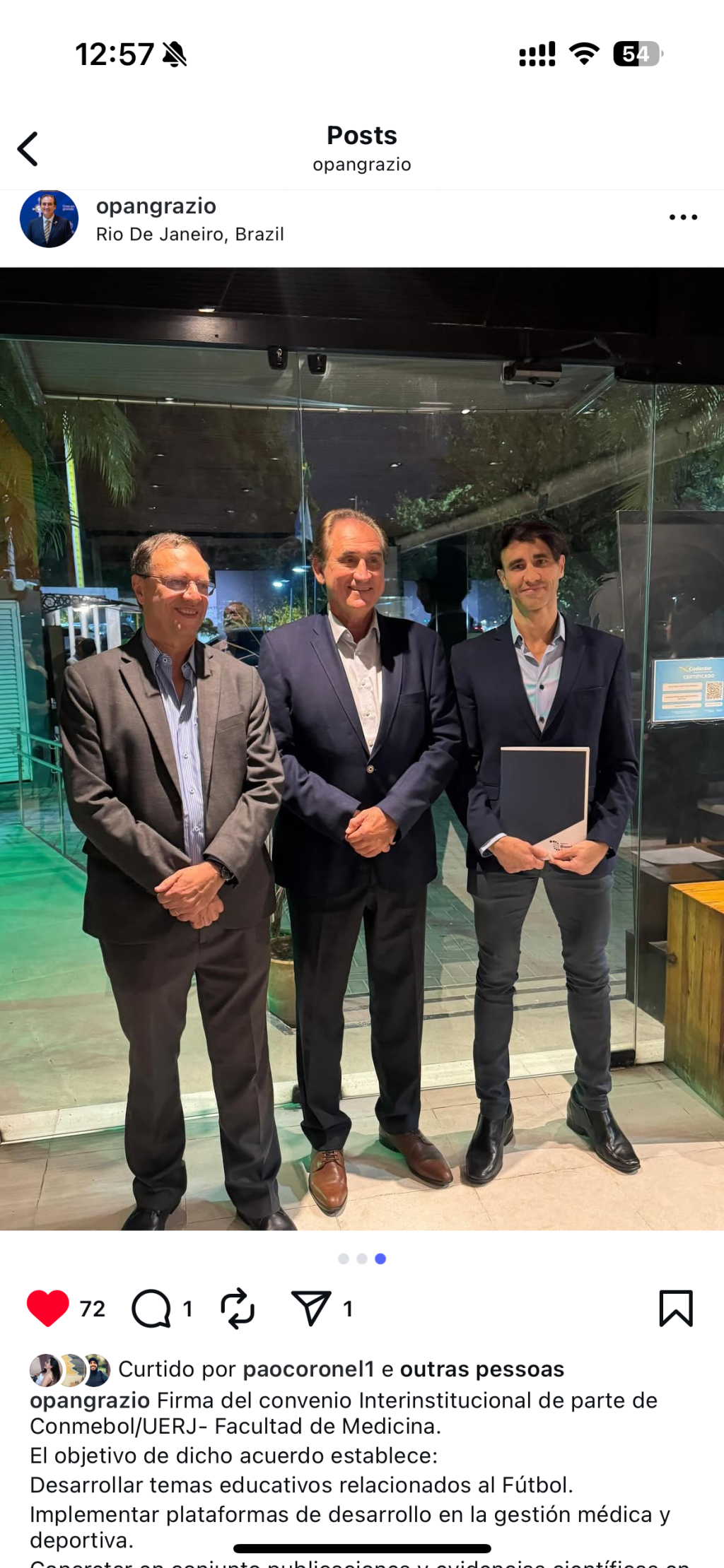 CONMEBOL e UERJ firmam acordo histórico em medicina esportiva