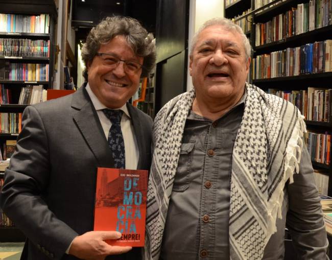 O desembargador João Batista Damasceno e Cid Benjamin