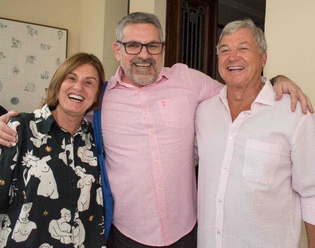 Claudia Calirman e Joe Friedman e Nelson Gobbi