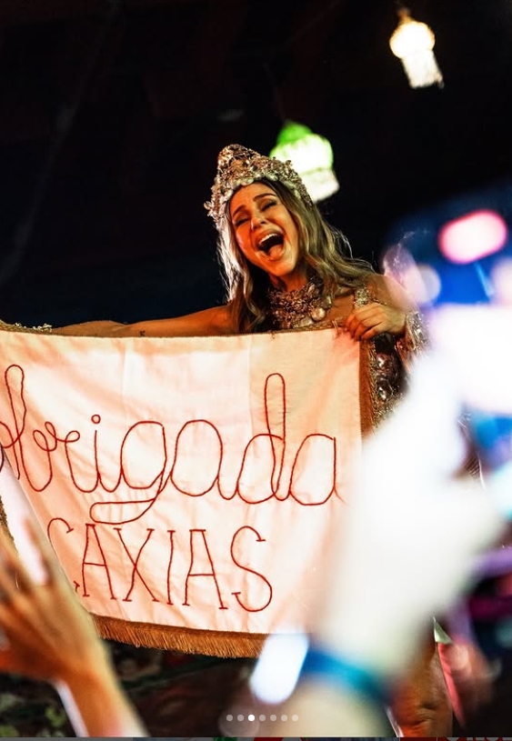 A rainha de honra da Grande Rio, Paolla Oliveira