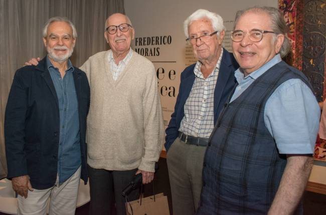Max Perlingeiro,, Silviano Santiago, Frederico Morais e Luciano Figueiredo
