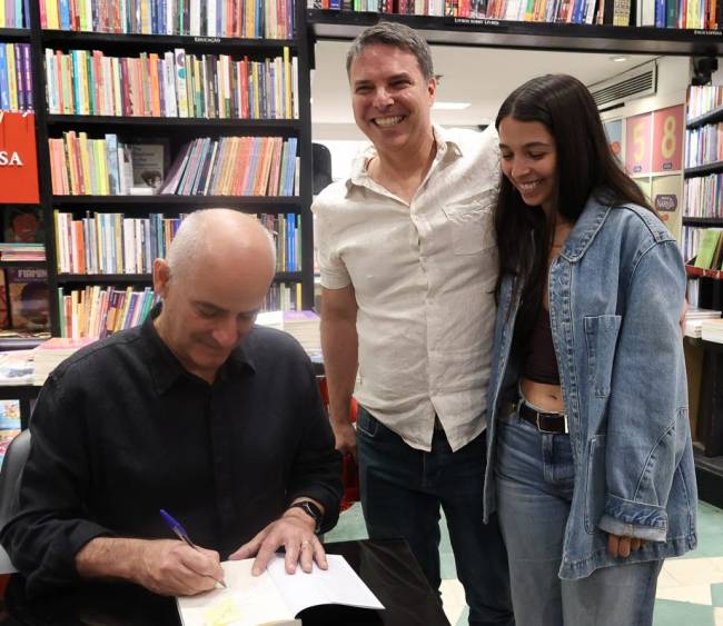 Pedro Cavalcanti com Luísa e André Braga