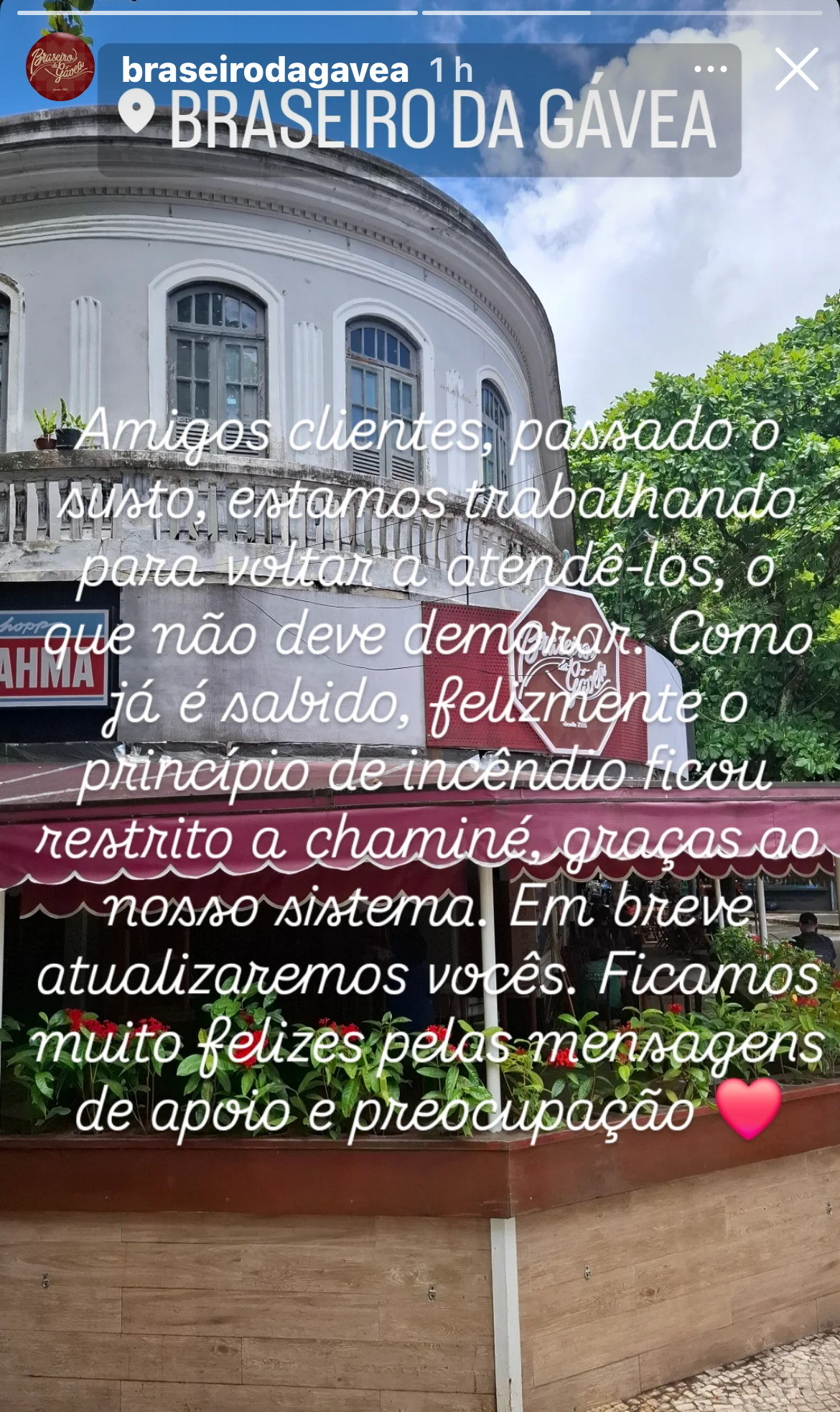 Inc&ecirc;ndio no Braseiro da G&aacute;vea