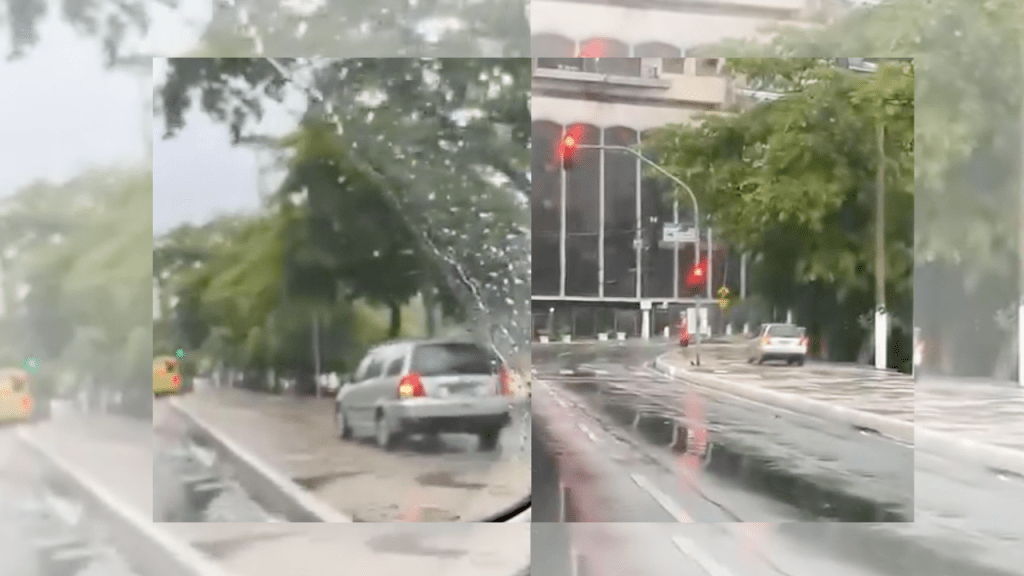 Carro é flagrado em pleno calçadão da Praia de Icaraí. Assista ao vídeo
