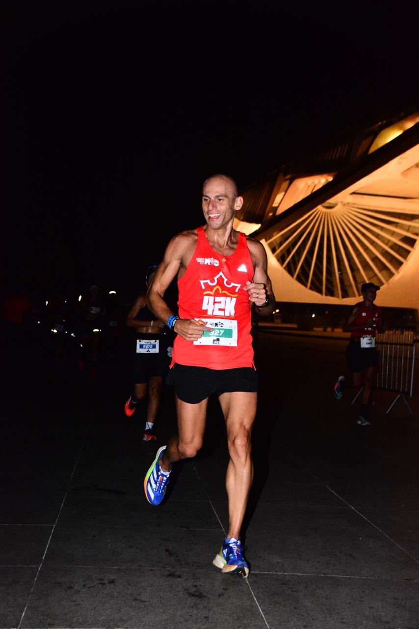 Sergio Mauricio na Maratona do Rio: embaixador dos 42k em 2023
