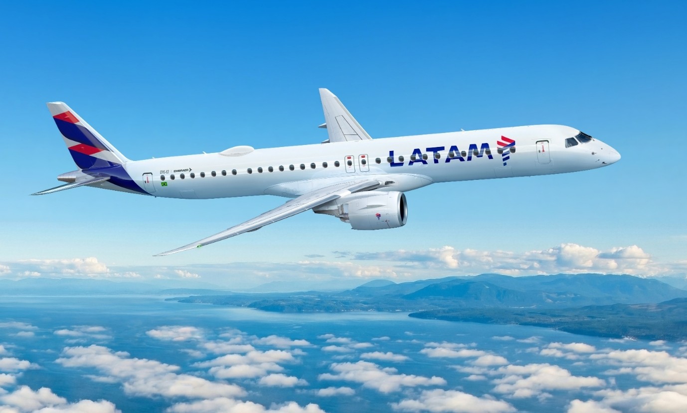 Latam apresenta primeiras imagens das aeronaves Embraer E195-E2